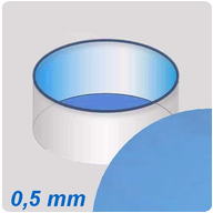 0,5mm fólia vnútorná - Ø3,6x120 Modrá