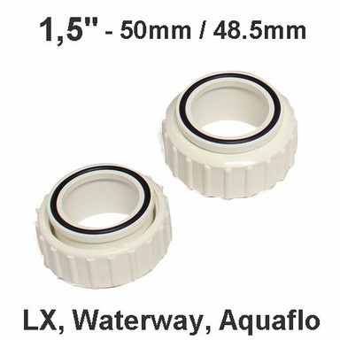 Šróbenia 1,5" - 48,5mm / 50mm LX, Waterway, Aquaflo