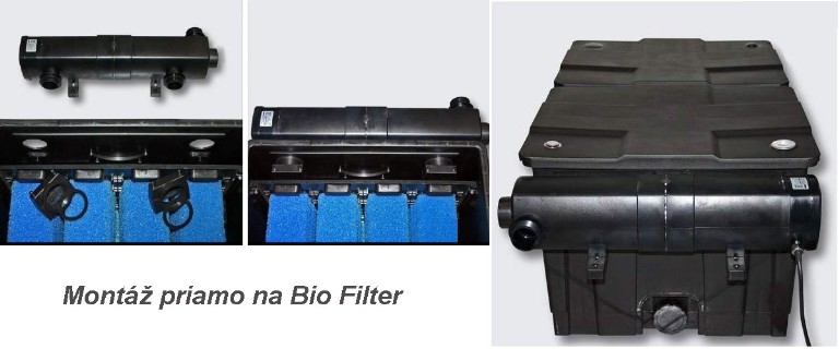 Montaz UV lampy na bio filter