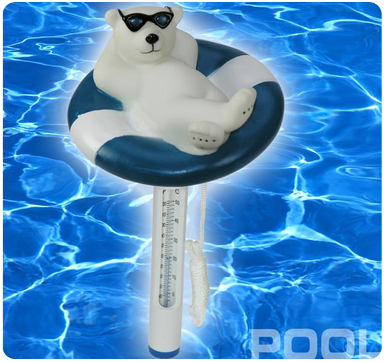 "6,-€" Cool bazénový teplomer - ľadový medveď