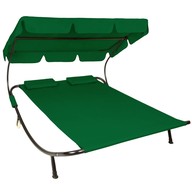 TOP Design - Záhradné ležadlo pre dve osoby LUX - zelená
