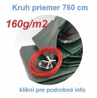 Krycia plachta tažká - 160g/m² - kruh 7,6m