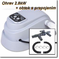 Ohrev vody bestway s obtokom