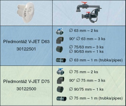 protiprud V JET V-JET kompletne protiprudy