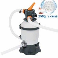 Piesková filtrácia - Bestway 3m³ + filtračné guľky 250g