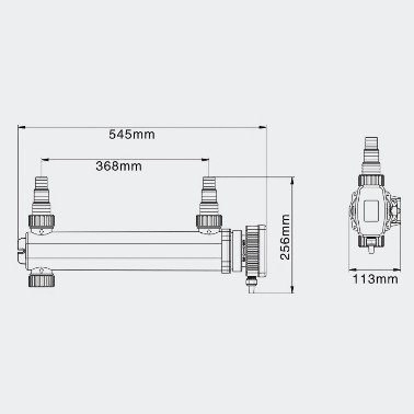 UVC lampa 5000 lh UVC lampa 24Watt nerez