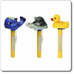 bazenovy teplomer s motivom