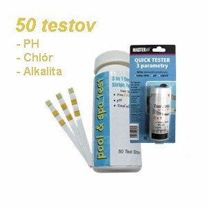 Mastersil testovacie prúžky 3v1 - 50 ks - vypredané!