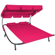 TOP Design - Záhradné ležadlo pre dve osoby LUX - purpurová