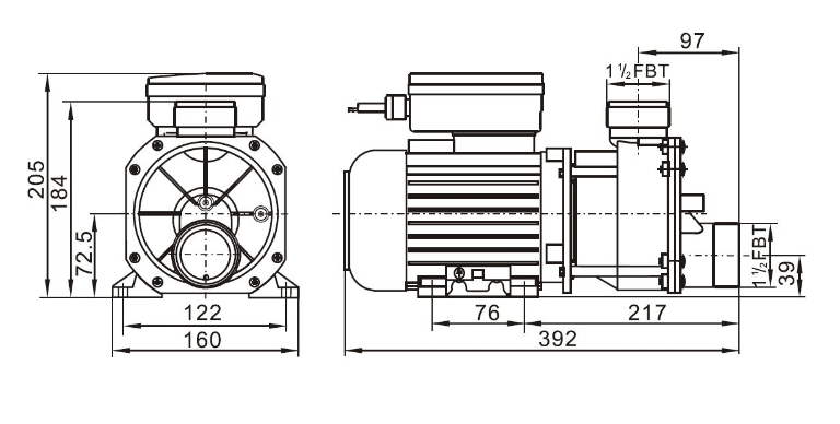 masazne cerpadlo 1100W