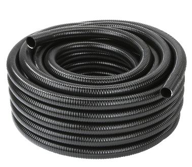 PVC flexi hadica cierna