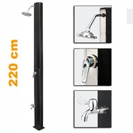 Solárna sprcha Square 35L 220cm čierna- Aktualne nedostupné!